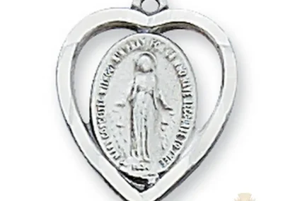 Sterling Silver Miraculous Medal Pendant