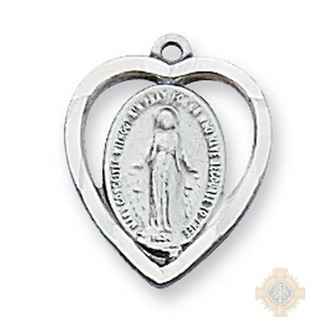 Sterling Silver Miraculous Medal Pendant Sterling Silver Miraculous Medal Pendant