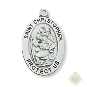 Sterling Silver St. Christopher Pendant