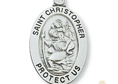 Sterling Silver St. Christopher Pendant