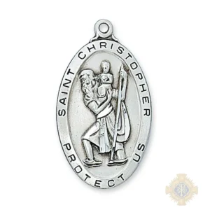 Sterling Silver St. Christopher Pendant