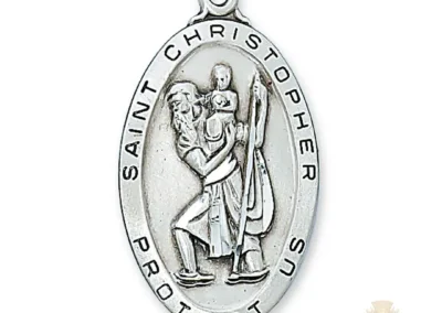 Sterling Silver St. Christopher Pendant