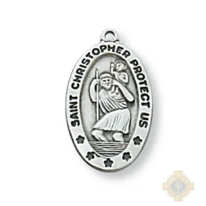 Sterling Silver St. Christopher Pendant