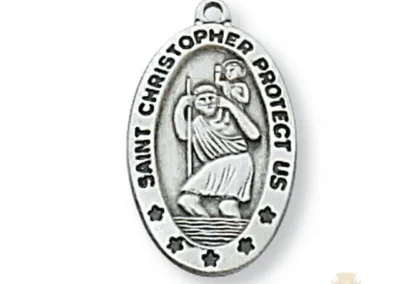 Sterling Silver St. Christopher Pendant