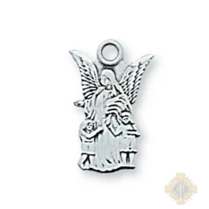Sterling Silver Guardian Angel Pendant
