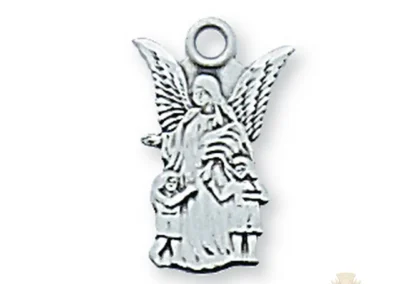 Sterling Silver Guardian Angel Pendant