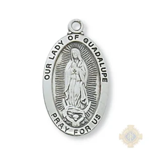 Sterling Silver Our Lady of Guadalupe Pendant