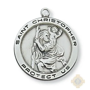 Sterling Silver St. Christopher Pendant
