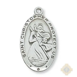 Sterling Silver St. Christopher Pendant