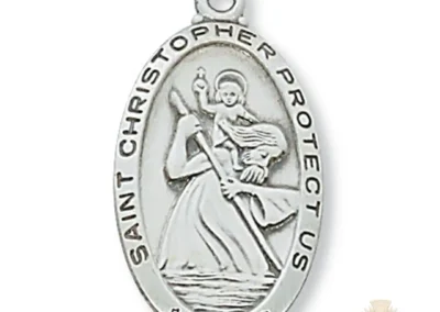 Sterling Silver St. Christopher Pendant