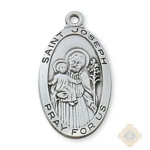Sterling Silver St. Joseph Pendant