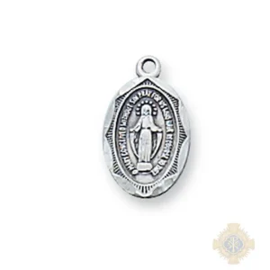 Sterling Silver Miraculous Medal Pendant