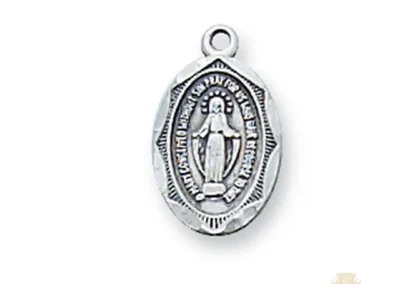 Sterling Silver Miraculous Medal Pendant