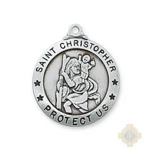 Sterling Silver St. Christopher Pendant