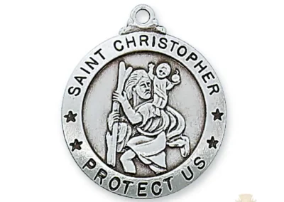 Sterling Silver St. Christopher Pendant