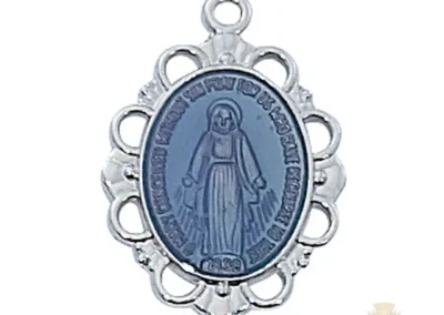 Sterling Silver Miraculous Medal Pendant