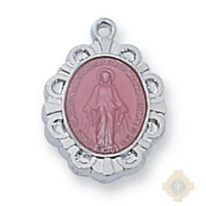 Sterling Silver Miraculous Medal Pendant