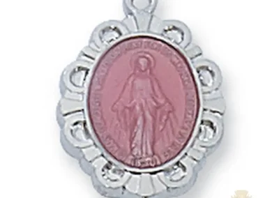 Sterling Silver Miraculous Medal Pendant