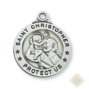 Sterling Silver St. Christopher Pendant