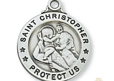 Sterling Silver St. Christopher Pendant