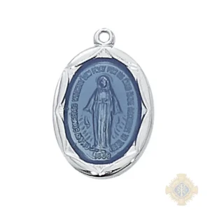 Sterling Silver Miraculous Medal Pendant