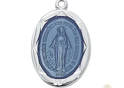 Sterling Silver Miraculous Medal Pendant