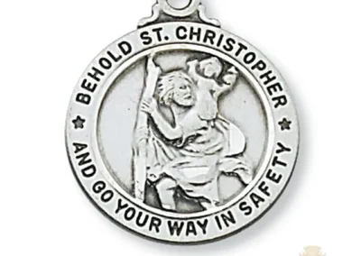 Sterling Silver St. Christopher Pendant