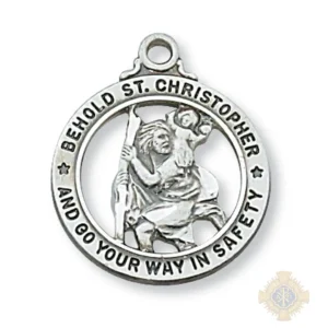 Sterling Silver St. Christopher Pendant