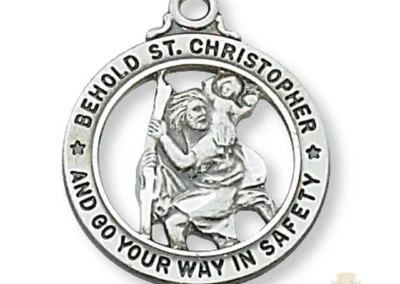 Sterling Silver St. Christopher Pendant
