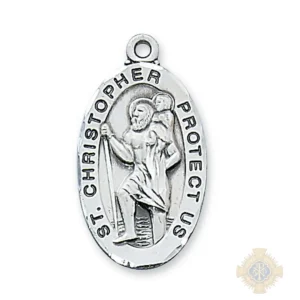 Sterling Silver St. Christopher Pendant