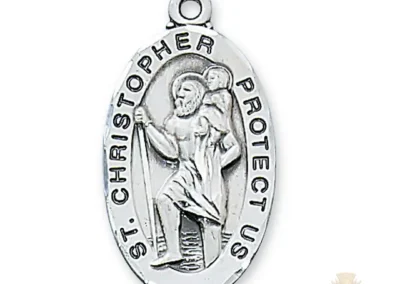 Sterling Silver St. Christopher Pendant