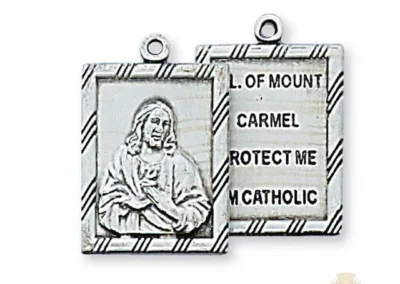 Sterling Silver Scapular Pendant