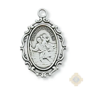Sterling Silver St. Christopher Pendant