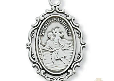 Sterling Silver St. Christopher Pendant
