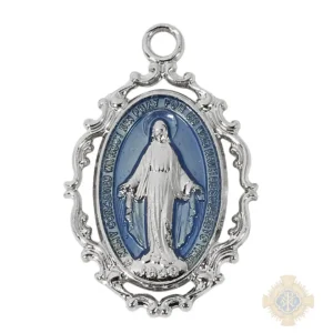 Sterling Silver Miraculous Medal Pendant