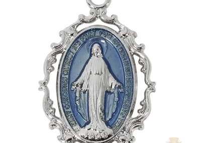 Sterling Silver Miraculous Medal Pendant