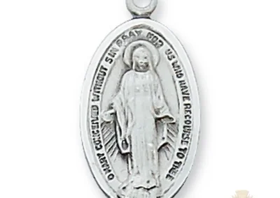 Sterling Silver Miraculous Medal Pendant