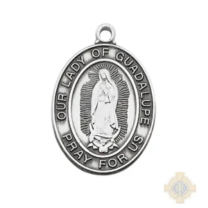 Sterling Silver Our Lady of Guadalupe Pendant