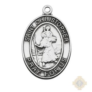 Sterling Silver St. Christopher Pendant