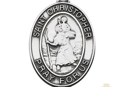 Sterling Silver St. Christopher Pendant