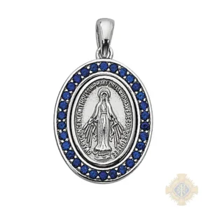 Sterling Silver Miraculous Medal Pendant