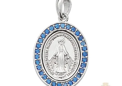 Sterling Silver Miraculous Medal Pendant