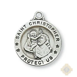 Sterling Silver St. Christopher Pendant