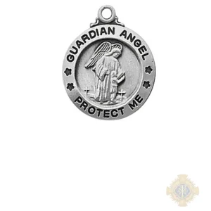 Sterling Silver Guardian Angel Pendant