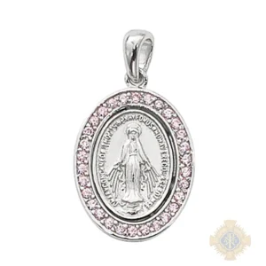 Sterling Silver Miraculous Medal Pendant