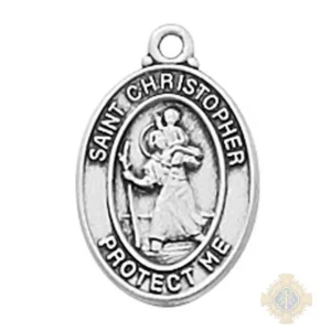 Sterling Silver St. Christopher Pendant