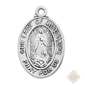 Sterling Silver Our Lady of Guadalupe Pendant