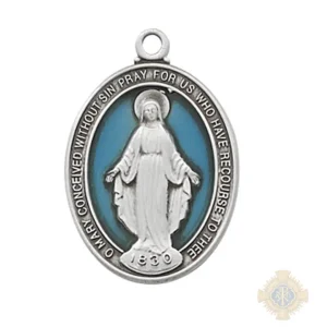 Sterling Silver Miraculous Medal Pendant