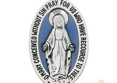 Sterling Silver Miraculous Medal Pendant