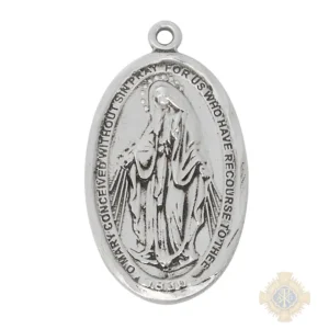 Sterling Silver Miraculous Medal Pendant